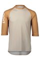 POC Kurzarm Fahrradtrikot - MTB PURE 3/4 - Braun/Beige