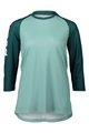 POC Kurzarm Fahrradtrikot - MTB PURE 3/4 LADY - Blau/Hellblau