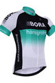 Kurzarm Fahrradtrikot - BORA 2017 - Weiß/Schwarz/Grün
