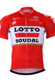Kurzarm Fahrradtrikot - LOTTO 2017 - Rot/Weiß