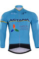 Langarm Fahrradtrikot für den Winter - ASTANA 2017 WINTER - Hellblau
