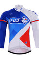 Langarm Fahrradtrikot für den Winter - FDJ 2017 WINTER - Rot/Blau/Weiß