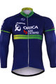 Langarm Fahrradtrikot für den Winter - ORICA 2017 WINTER - Blau