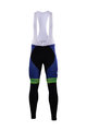 Lange Fahrradhose mit Trägern - ORICA 2017 WINTER - Blau/Schwarz