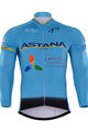 Langarm Fahrradtrikot für den Sommer - ASTANA 2017 SUMMER - Hellblau