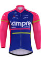 Langarm Fahrradtrikot für den Sommer - LAMPRE 2017 SUMMER - Blau/Rosa