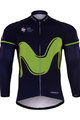Langarm Fahrradtrikot für den Sommer - MOVISTAR 2017 SUMMER - Grün/Blau