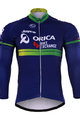 Langarm Fahrradtrikot für den Sommer - ORICA 2017 SUMMER - Blau/Grün