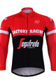 Langarm Fahrradtrikot für den Sommer - TREK 2017 SUMMER - Schwarz/Rot