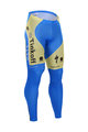 BONAVELO Lange Fahrradhose ohne Träger  - TINKOFF SAXO 15 SMR - Hellblau/Gold