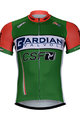 Kurzarm Fahrradtrikot - BARDIANI 2018 - Grün/Orange