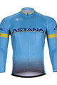 Langarm Fahrradtrikot für den Winter - ASTANA 2018 WINTER - Hellblau