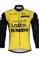 Langarm Fahrradtrikot für den Winter - LOTTO 2018 WINTER - Gelb/Schwarz