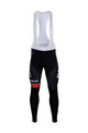 Lange Fahrradhose mit Trägern - BMC 2018 WINTER - Rot/Schwarz