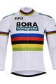 Langarm Fahrradtrikot für den Winter - BORA UCI 2018 WINTER - Weiß/mehrfarbig