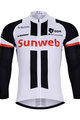 Langarm Fahrradtrikot für den Winter - SUNWEB 2018 WINTER - Weiß/Schwarz