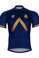 Kurzarm Fahrradtrikot - AQUA BLUE 2018 - Gold/Blau