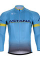 Langarm Fahrradtrikot für den Sommer - ASTANA 2018 SUMMER - Hellblau