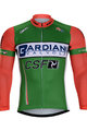 Langarm Fahrradtrikot für den Sommer - BARDIANI 2018 SUMMER - Orange/Grün