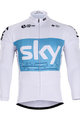 Langarm Fahrradtrikot für den Sommer - SKY 2018 SUMMER - Hellblau/Weiß