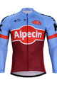 Langarm Fahrradtrikot für den Winter - KATUSHA 2018 WINTER - bordeaux/Rot/Hellblau