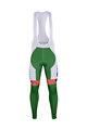 BONAVELO Lange Fahrradhose mit Trägern - BARDIANI 2018 SUMMER - Weiß/Orange/Grün