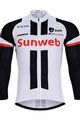 Langarm Fahrradtrikot für den Sommer - SUNWEB 2018 SUMMER - Weiß/Schwarz