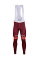 Lange Fahrradhose mit Trägern - KATUSHA 2018 SUMMER - bordeaux/Rot