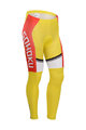 Lange Fahrradhose ohne Träger  - CYCLINGBOX 2014 SMR - Rot/Gelb