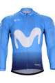 BONAVELO Langarm Fahrradtrikot für den Sommer - MOVISTAR 2018 SUMMER - Hellblau