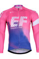 BONAVELO Langarm Fahrradtrikot für den Winter - EDUCATION F. '19 WNT - Blau/Rosa