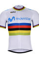 BONAVELO Kurzarm Fahrradtrikot - MOVISTAR UCI 2019 - Weiß