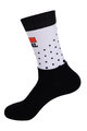 Klassische Fahrradsocken - LOTTO SOUDAL 2019 - Weiß/Schwarz