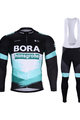 BONAVELO Radtrikot und Hose für den Winter - BORA 2020 WINTER - Schwarz/Grün/Weiß