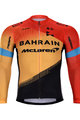 BONAVELO Langarm Fahrradtrikot für den Winter - BAHRAIN MCL. '20 WNT - Schwarz/Rot/Gelb