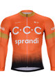 BONAVELO Langarm Fahrradtrikot für den Sommer - CCC 2020 SUMMER - Orange