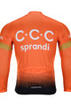 BONAVELO Langarm Fahrradtrikot für den Winter - CCC 2020 WINTER - Schwarz/Orange