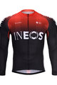 BONAVELO Langarm Fahrradtrikot für den Winter - INEOS 2020 WINTER - Rot/Schwarz