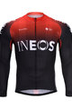 BONAVELO Langarm Fahrradtrikot für den Sommer - INEOS 2020 SUMMER - Rot/Schwarz