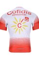 BONAVELO Kurzarm Fahrradtrikot - COFIDIS 2020 - Weiß/Rot