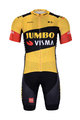 BONAVELO Kurzarm Radtrikot und Shorts - JUMBO-VISMA 2020 - Gelb/Schwarz