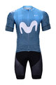 BONAVELO Kurzarm Radtrikot und Shorts - MOVISTAR 2020 - Schwarz/Blau