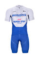 BONAVELO Kurzarm Radtrikot und Shorts - QUICKSTEP 2020 - Weiß/Blau