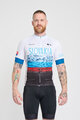 BONAVELO Kurzarm Fahrradtrikot - SLOVAKIA - Weiß/Rot/Blau/Schwarz