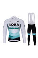 BONAVELO Radtrikot und Hose für den Winter - BORA 2021 WINTER - Grün/Schwarz/Weiß