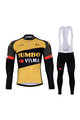 BONAVELO Radtrikot und Hose für den Winter - JUMBO-VISMA 2021 WNT - Gelb/Schwarz