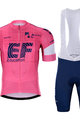 BONAVELO Kurzarm Radtrikot und Shorts - EDUCATION-NIPPO 2021 - Rosa/Blau