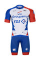 BONAVELO Kurzarm Radtrikot und Shorts - GROUPAMA FDJ 2021 - Rot/Blau/Weiß