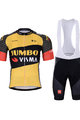 BONAVELO Kurzarm Radtrikot und Shorts - JUMBO-VISMA 2022 - Gelb/Schwarz