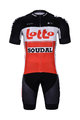 BONAVELO Kurzarm Radtrikot und Shorts - LOTTO SOUDAL 2022 - Rot/Weiß/Schwarz